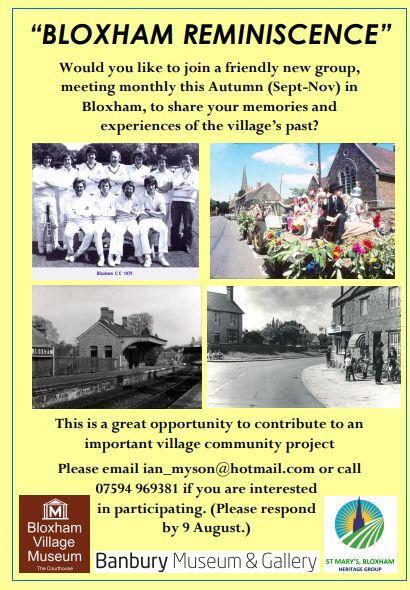 Members of the Bloxham Reminiscence group